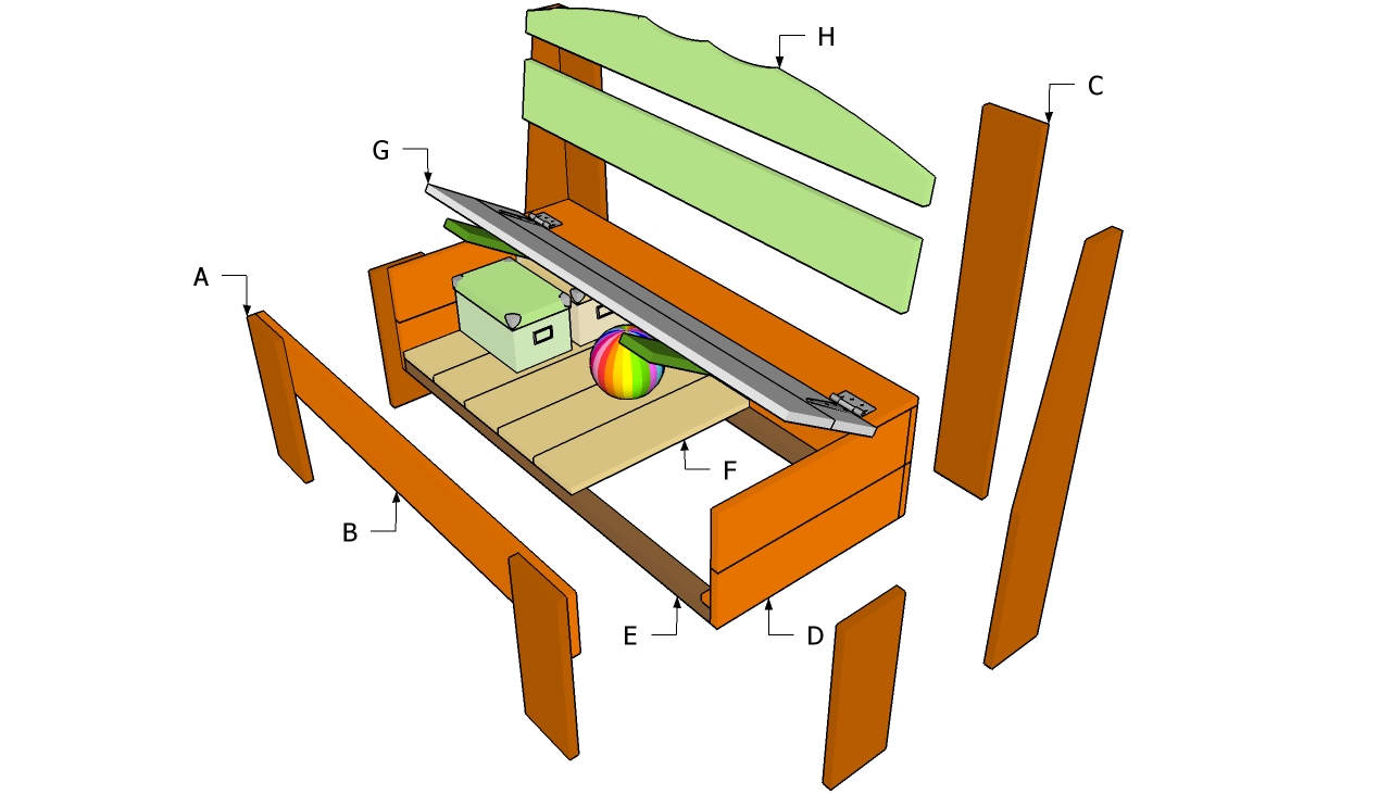Скамейка на балкон с ящиком своими руками: советы мастеров